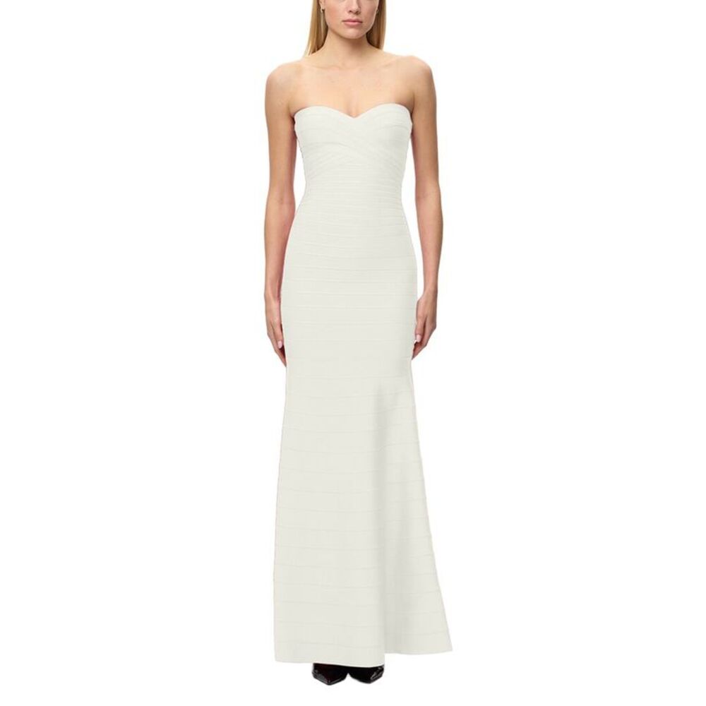 Hervé Léger Womens The Sara Gown, White